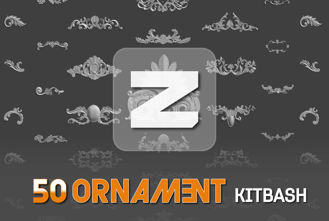 Noya 50 Professional Ornament 3D Models ( High Detailed )