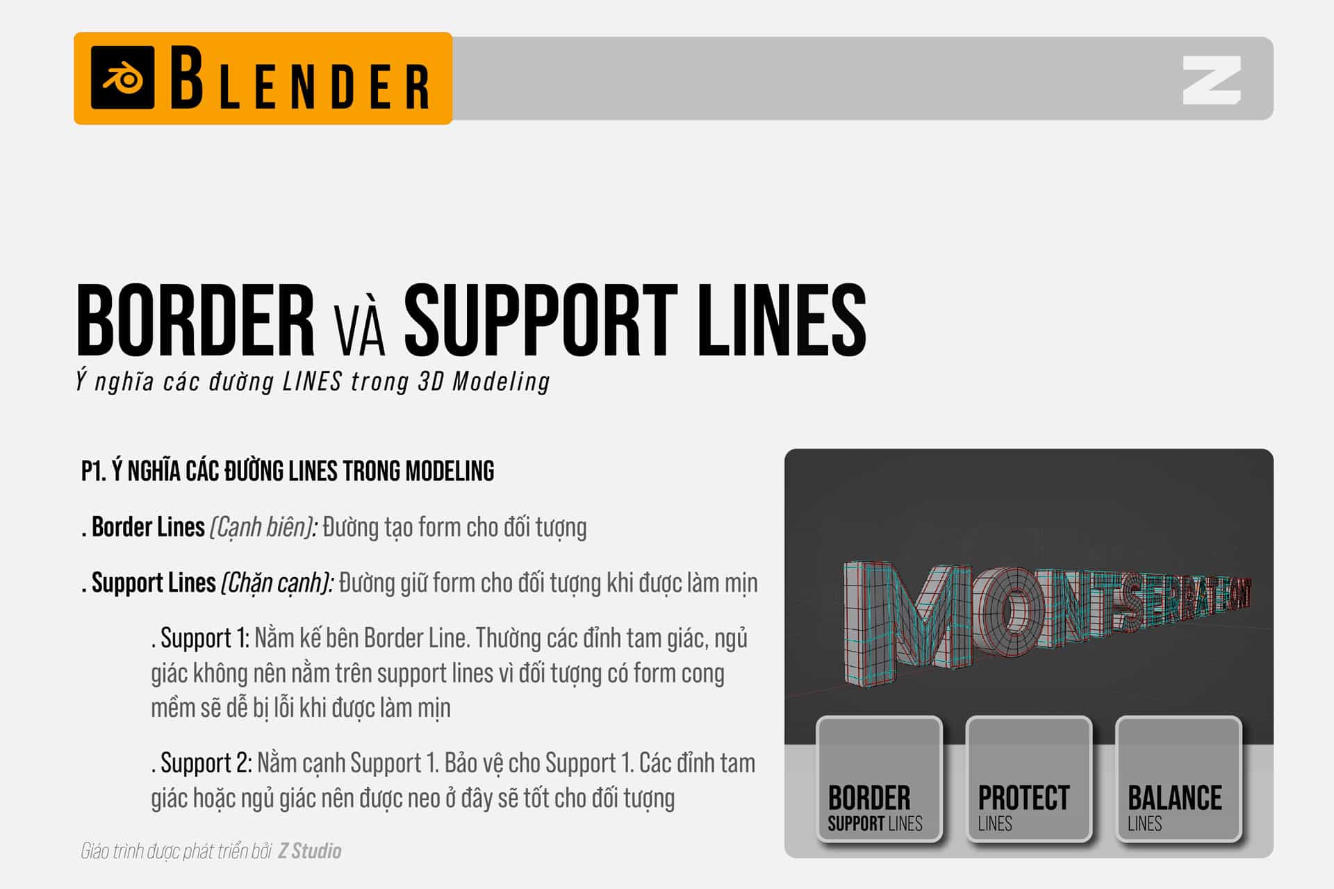 Ý Nghĩa Các Đường Line Trong Modeling